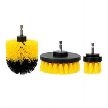 Car Bristle Brush Drill Scrubber Kit Auto Care Detailing Cleaning Tool Wheel Hub Washing Automotive, [03] YELLOW