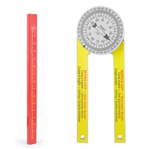 목공 규모 Mitre Saw 각도기 Goniometer 마커 펜으로 눈금자 측정 수준, 02 빨간