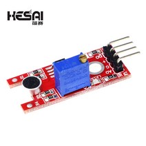 자동차 센서 KY038 4pin 음성 사운드 감지 센서 모듈 마이크 송신기 스마트 로봇 자동차 arduino DIY 키트, 01 KY-038