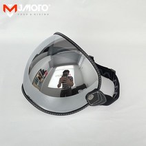 SHOEI THOMPSON TTCO Moto2 헬멧 고글 바이저 버블 쉴드 렌즈 오토바이 레트로 안경 오토바이에 적합, Silver-MJH-L01