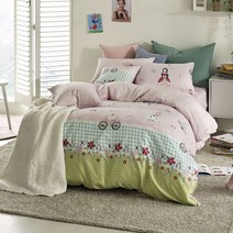 키즈돔 플라워공주 모달 차렵이불+베개커버