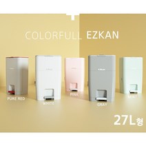 쓰레기통 집들이 센스 있는 선물 세트 10리터 20리터 30리터 쓰레기통 부모님 선물 인테리어 휴지통 강아지 배변패드 배변봉투, 본체27L(화이트)+리필봉투1롤