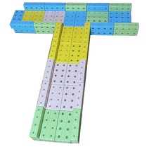 소프트회전자석블럭(보도블럭) 40p, 노랑분홍민트연두