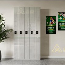 당구장 클럽 캐비닛 당구 큐 멤버 비밀번호 잠금 특수 배치 보관 및 대여 큐대 디스플레이, 46. Xingong 5도어 캐비닛 인덕션 + 터치 비