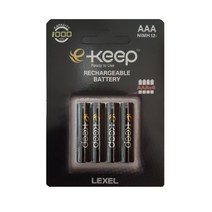 렉셀 Lexel e-Keep 고용량 AA 충전지 2500mAh 4개입 1개, 4개