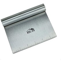 HUJI 스테인레스 스틸 미러 광택 도프 커터 스크레이퍼 쵸퍼 주방 도구, Stainless Steel, 1
