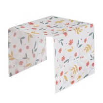 가정용냉장고 멀티 기하학무니 플라워 덥는천 먼지방지 커버 가전 방수 뚜껑 수건 컵 거치 수납함 4083014591, 130x54cm