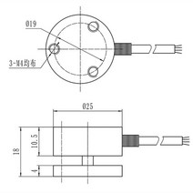 충격 힘 센서 압축 플랫 다이어프램 유형로드 셀 중력 변환기 Loadcell Mini 5T 50kg 25mm 직경, 05 200kg