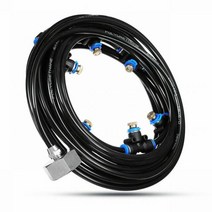 스프링쿨러 야외 연무 냉각 시스템 물 안개 필터 정원 파티오 급수 관개 테라스 미스터 라인 스프링클러, 06 10M US