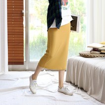 마더라이크 임산부 얇은기모 스커트