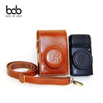 [ILLU]bob 리코 RICOH GR 1 2 하이엔드 카메라 가죽케이스 크로스백 카메라백 고급 가방 용가방 보관백_hAeEA, 초코브라운, 선택h_리코GR1.2공용