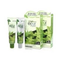 오시제로 칼라크림 옻 타지 않는 염모제/염색약 허브성분 함유, 2호 연한 흑갈색, 1개