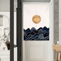 일본 문 커튼 파티션 풍경 그림 노렌 부엌 방 장식 출입구 걸이식 반, [06] W85xH150cm, [05] E door curtain(Only)