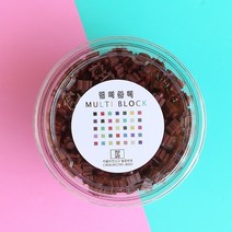 8mm 디폼 톡톡 멀티 블럭 대용량세트 도안 130여종, 8mm 리필 500개(브릭브라운)