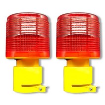 LED 태양광 멧돼지퇴치 야생동물 퇴치기 경광등 경고등 정원등, 02. 레드 LED태양광 경광등(원통형)/5개이상