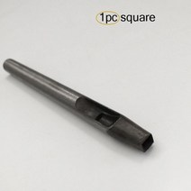 가죽공예 DIY 도구 세트 바느질 타공 펀치구멍 강철 꽃 구멍 DIY 구멍 만들기 모양 원형 아크 펀치, 정사각형