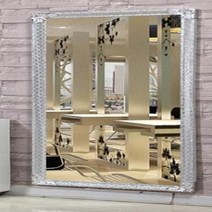 미용실경대 미용 거울 이발소 특별 거울 헤어 살롱 거울 바닥 거울 단면 프레임 화장 거울 매달려 미르, 20.190X67CM