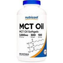 mct oil softgels 1000mg 300 sfg(3000mg serv), 300개(1팩)