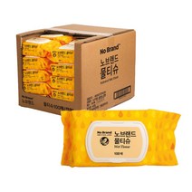 [블리스하이] 노브랜드 가성비 물티슈 캡형 100매 40팩 (1박스) 대용량 정수 깨끗한 다용도 저렴한, 노브랜드 물티슈 캡형 100매 40입(1박스)