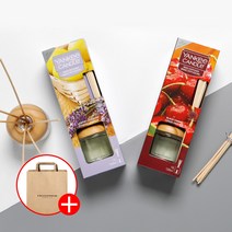 양키캔들 리드 디퓨저 120 mL 방향제 X 2개 + 쇼핑백, 06 미드썸머 나잇, 06 미드썸머 나잇
