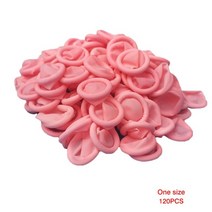 손가락 보호대 약지 칼질 120pcs 천연 고무 장갑 손가락 침대 라텍스 손가락 끝, 빨간색