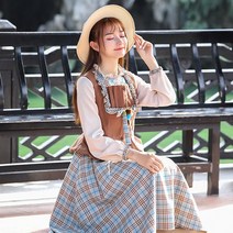 개화기 소매세라카라 공주풍 치마 롱원피스 개화기롱원피스 캐주얼 소녀풍 복고의상 레트로옷 긴팔