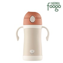 푸고 프리미엄 뉴트럴 유아용 빨대컵 350ml TKFE-350, 뉴트럴핑크(P)