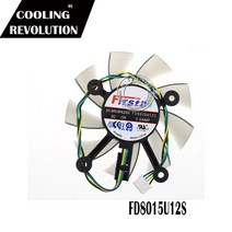 75MM FD8015U12S DC12V 0.5AMP 4 핀 쿨러 팬 ASUS GTX 560 GTX550TI HD7850 그래픽 비디오 카드 냉각 팬