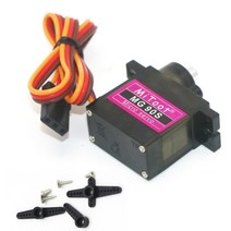 서보 서보모터 로봇 부품 mitoot mg90s 9g 메탈 기어 업그레이드 sg90 스마트 차량용 디지털 마이크로 서보 헬리콥터 boart car, 1개, 1개