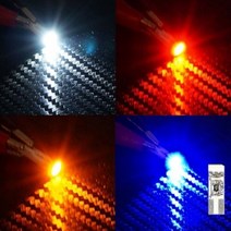 [T5타입] 12V-24V 5050 3칩 1발(국산) LED 전구(화이트 블루 레드 옐로우), 24V-화이트LED