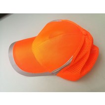 경비모자 야외 캡 반사 야구 모자 구조 안전 오렌지 또는 옐로우, [01] Fluorescent Orange, 01 B_01 싱글 사이즈