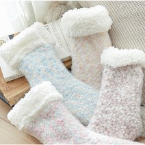 데일리굿즈 후리스 보카시 논슬립 여성 롱 수면양말 수족냉증