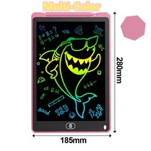 컴퓨터 주변 장치 그래픽 전자 드로잉 보드 lcd 화면 쓰기 태블릿 8.5 12 인치 드로잉 태블릿 스마트 필기 패드 용, 핑크 컬러폴