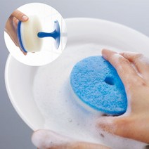 일본 MARNA POCO 마나포코 도넛 수세미 주방스펀지 (컬러), 핑크