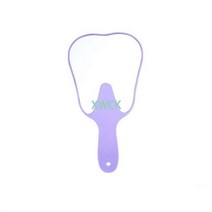 치과 거울 깨지지 않는 입 치아 구강 위생 플라스틱 화장 관리 도구 의사 손, Purple