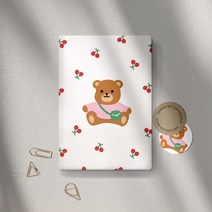 아트박스/컨티뉴 Cherry Tiny conteenew 레더커버 노트 다이어리 일기장, 줄노트
