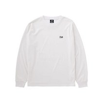다이와 DAIWA 낚시 의류 포토 프린팅 롱 티셔츠 Rocky DE-6222 맨투맨 긴팔 긴소매, 화이트