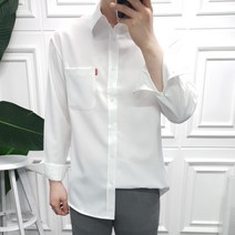 프롬엘 10컬러 남자 링클프리 구김없는 세미오버핏 무지 셔츠 남방 95부터125빅사이즈까지