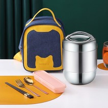 304 스테인리스 보온 도시락 진공초장 보온 도시락 원형데이 거름망 식칼 밀폐용기 주방도구 국자 보온도시락, 옵션12