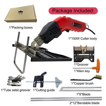 우드락 열선 커터기 펜형 스치로폼 절단기 공업용 전지 가위 전기 작업 가위집 폼 커터 나이프 폴리스티렌 스티로폼 핫 와이어 절단 도구 조각기, 50.150W Big KIT - EU