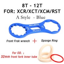 위험 알루미늄 자전거 프론트 포크 수리 도구 SR Suntour XCR/XCT/XCM/RST MTB 캡 렌치 분해, Style A and 32mm set