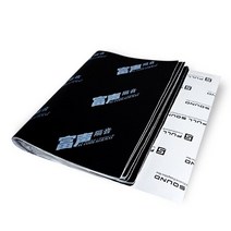 자동차열선시트 3In 1 자동차 방음 단열 면 매트 소음 보닛 후드 방화벽 열 소재 알루미늄 폼 스티커 피스, 01 Black, 01 Black