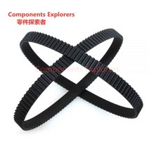 타이밍 기계 호환 벨트 2GT 3.5/6/9mm 너비 C = 118 120 122 124 126 128 130 132 134 136 138mm GT2 폐쇄 루프 동기 고무, 03 2GT-9mm (2pcs)_04 124mm