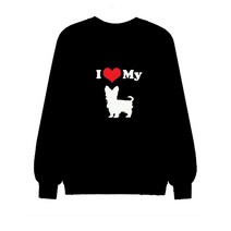 국산 남여공용 기모 특양면 맨투맨 반려동물 pet 펫 사랑 보호 요크셔테리어