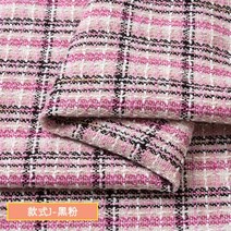 모직 트위드 원단 하프 스커트 코트 반바지 정장 배경 천 두꺼운 모직 원단 작은 향기로운 바람 의류, 150x50cm, 제이핑크