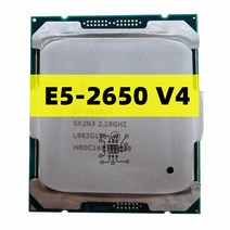 cpu 성능 메인보드 그래픽 카드 하드웨어제온 E5 2650 V4 E5-2650V4 프로세서 SR2N3 2.2GHz 12 코어 30M LG, 한개옵션0