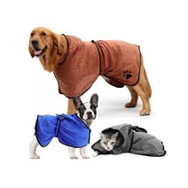 [강냥이] 펫타올 목욕가운, 브라운색_S