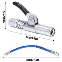 구리스건 10000 psi 그리스 도구 커플러 헤비듀티 퀵 릴리스 그리스 건 npti8 고압 그리스 노즐 자동차 주사기 윤활유 팁, 호스가 있는 유형 b