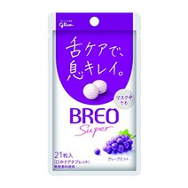 BREO (브레오) 에자키 글리코 브레오 슈퍼 타블렛 (포도 민트) 17g × 5 개 BREO(ブレオ) 江崎グリコ ブレオスーパータブレット (グレープミント) 17g ×5個, One Color, One Size