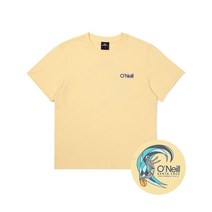 [국내 매장판] 오닐 ONEILL 여름 헬스 캠핑 서핑 서퍼 티셔츠_산타크루즈 오가닉 서핑 반팔 티셔츠_옐로우